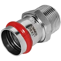 ROMMER Переходник ВПр-Нр 28x1, из нержавеющей стали прессовой, арт. Rss-0021-000281